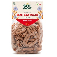 Červená čočková makarony s lnem bez lepku bio