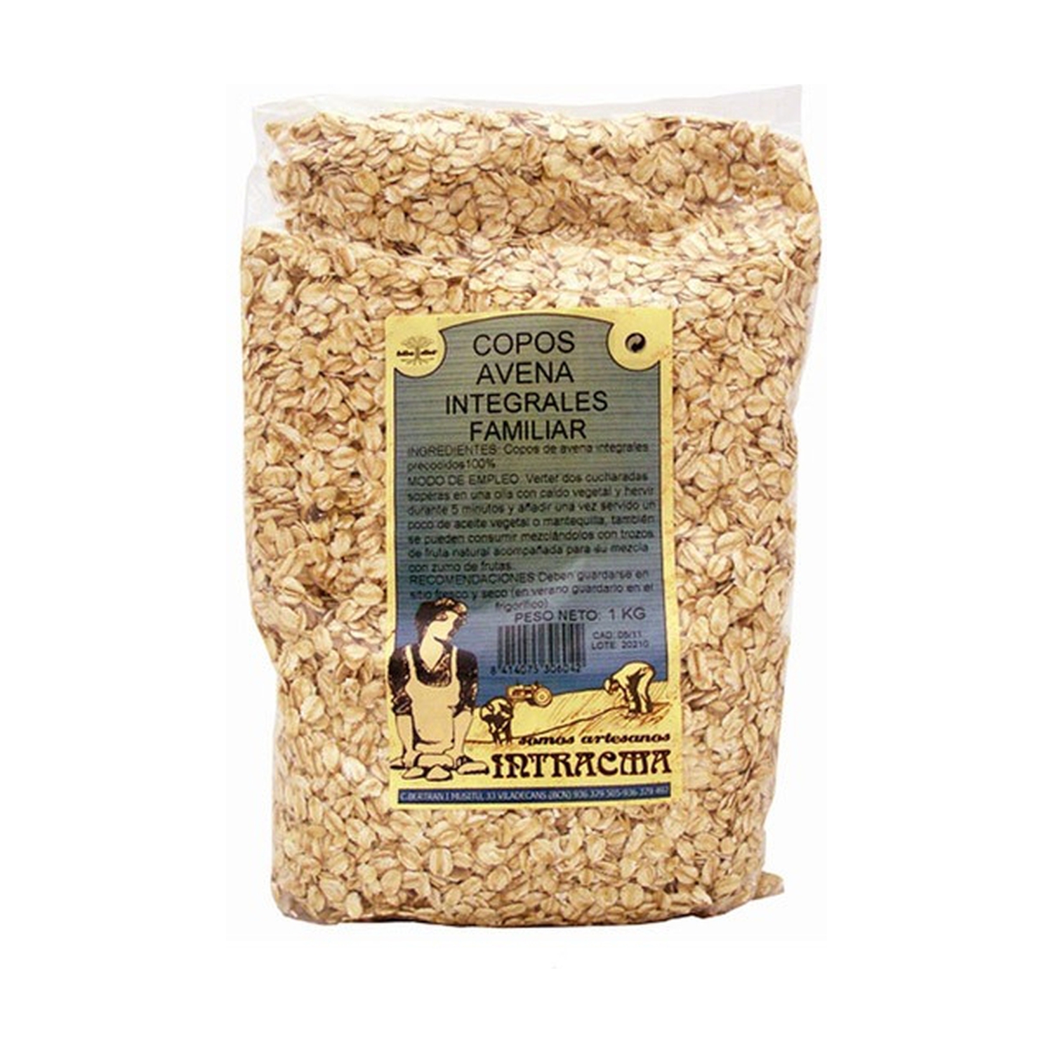 propiedades copos de avena integral