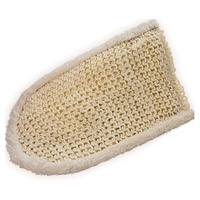 Sisal stickad/frotté massagehandske