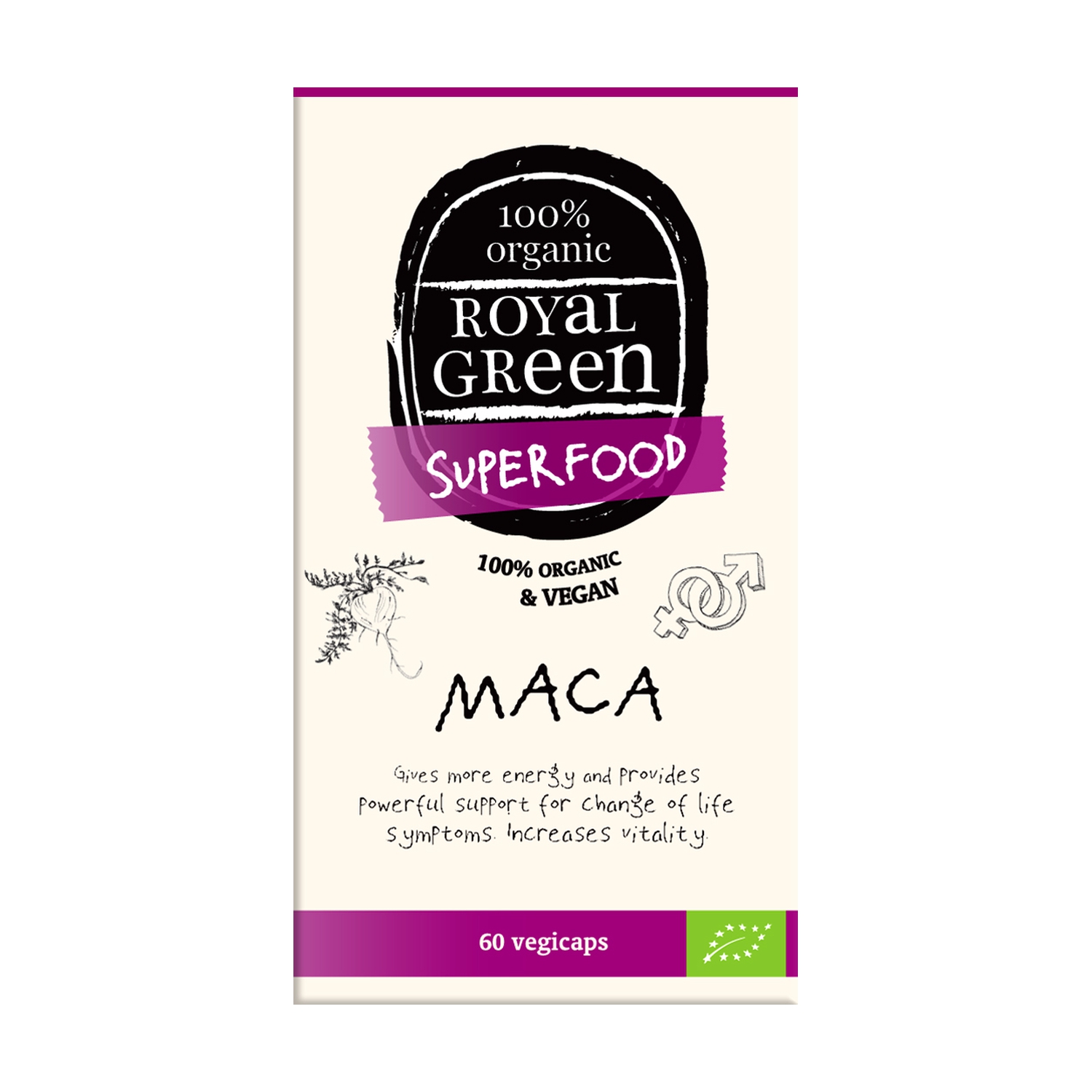 Maca Superfood Bio 60 cápsulas de Royal Green Naturitas