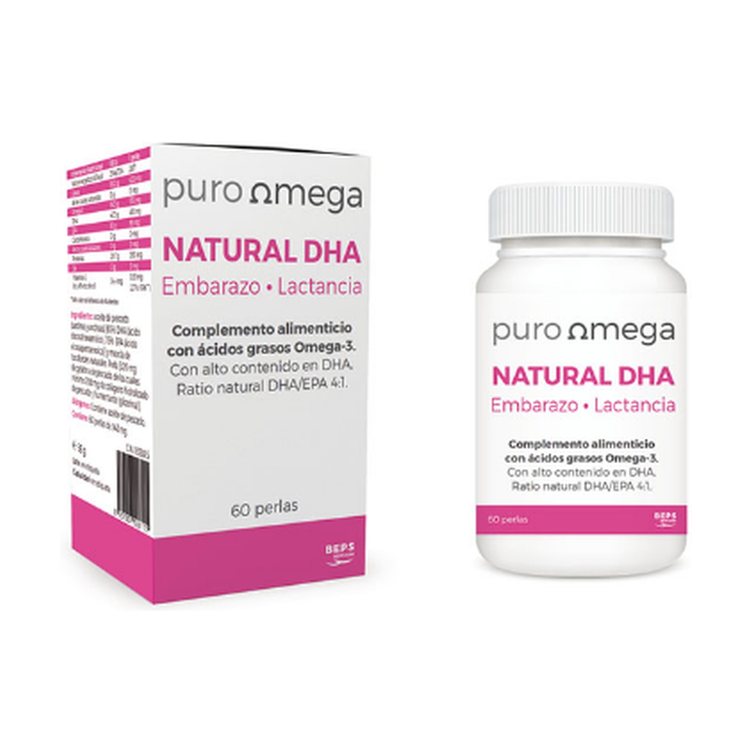 Natural Dha Embarazo y Lactancia 60 perlas de Puro Omega Naturitas