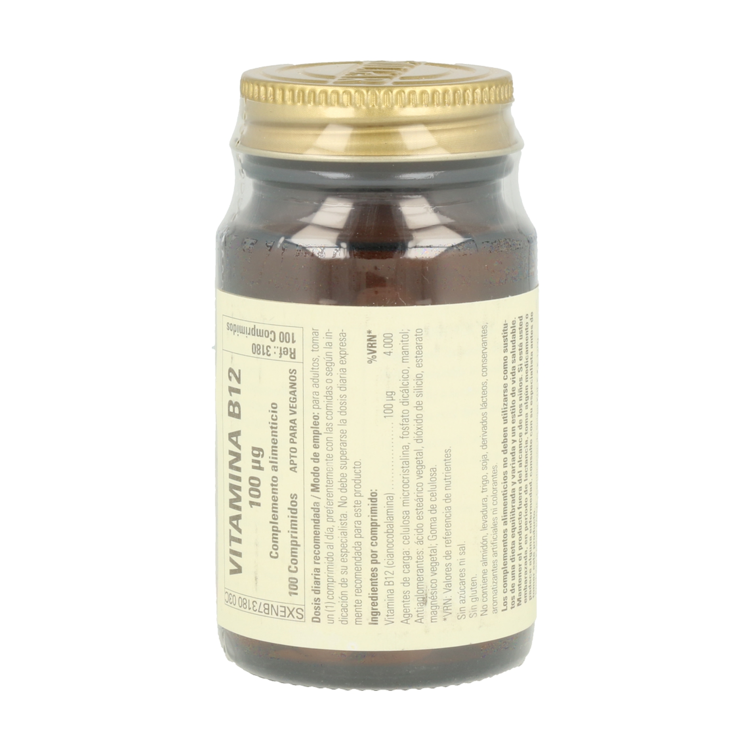 Solgar Vitamina B12 100 comprimidos de 100μg de Solgar | Naturitas